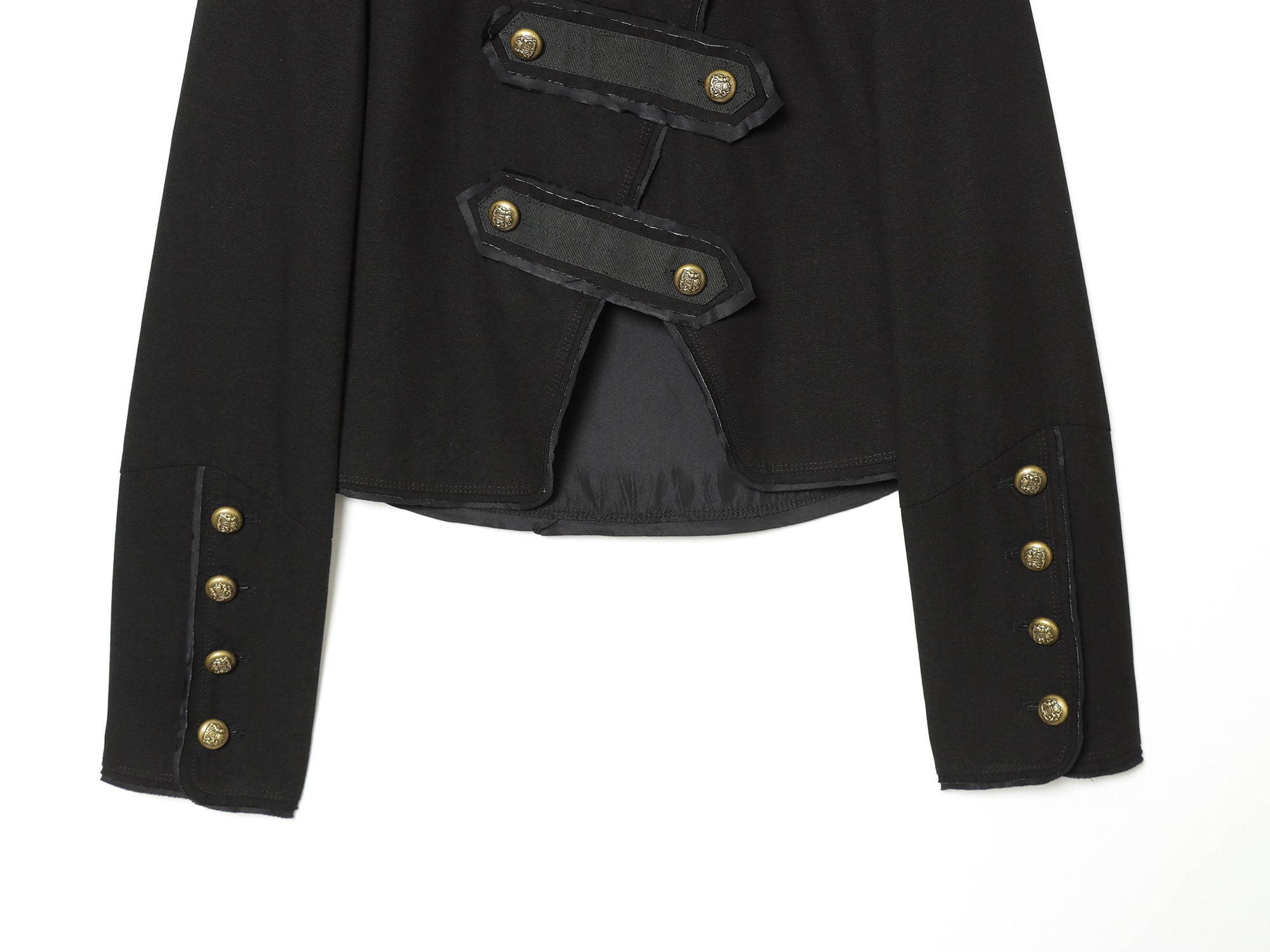Women's rope knot decorative stand collar jacket