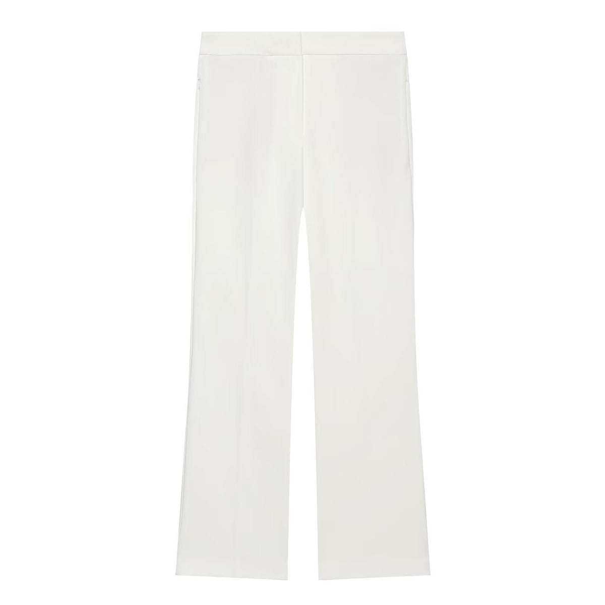 suit Women's 2 pieces pleated decorative slim vest+mini flared pants