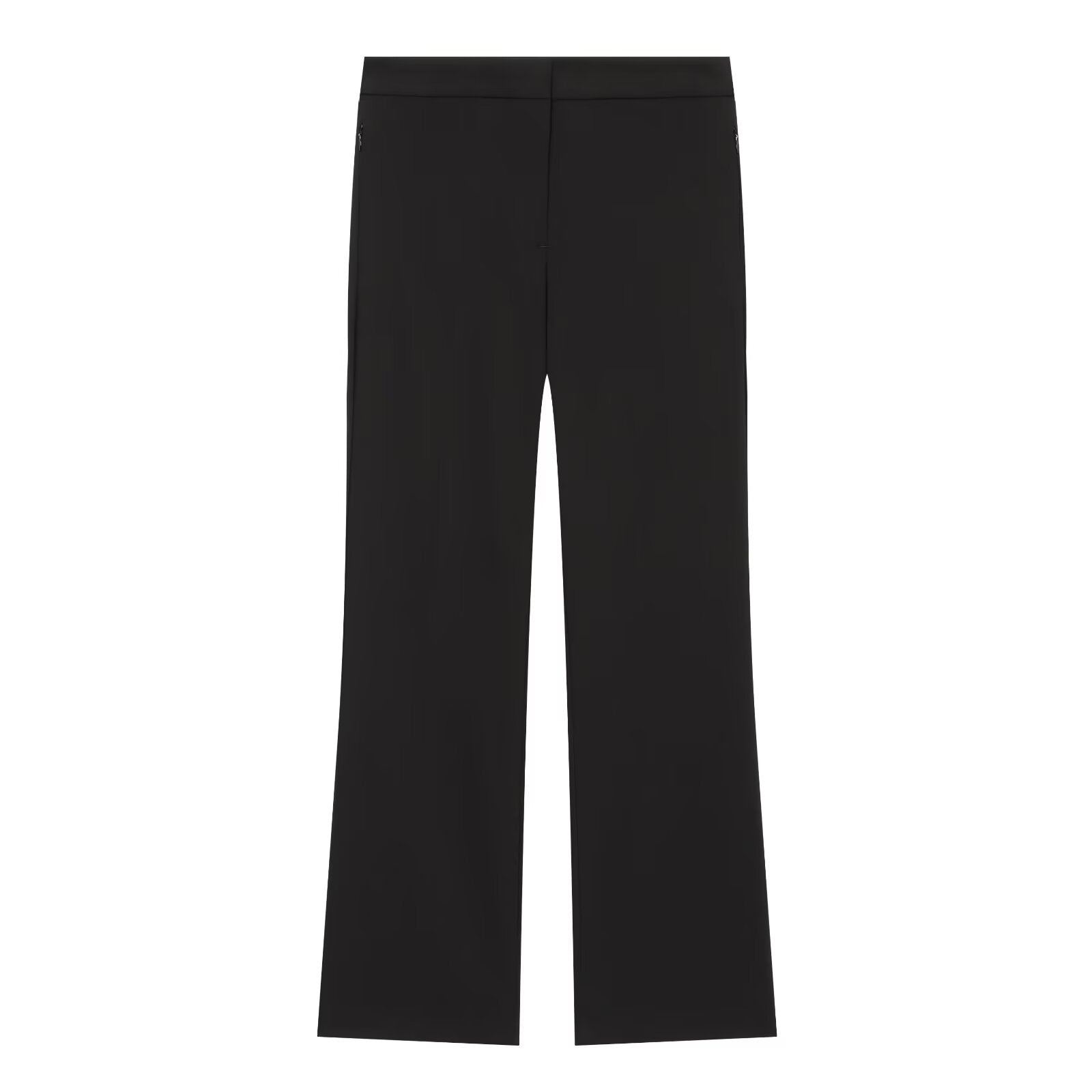 suit Women's 2 pieces pleated decorative slim vest+mini flared pants