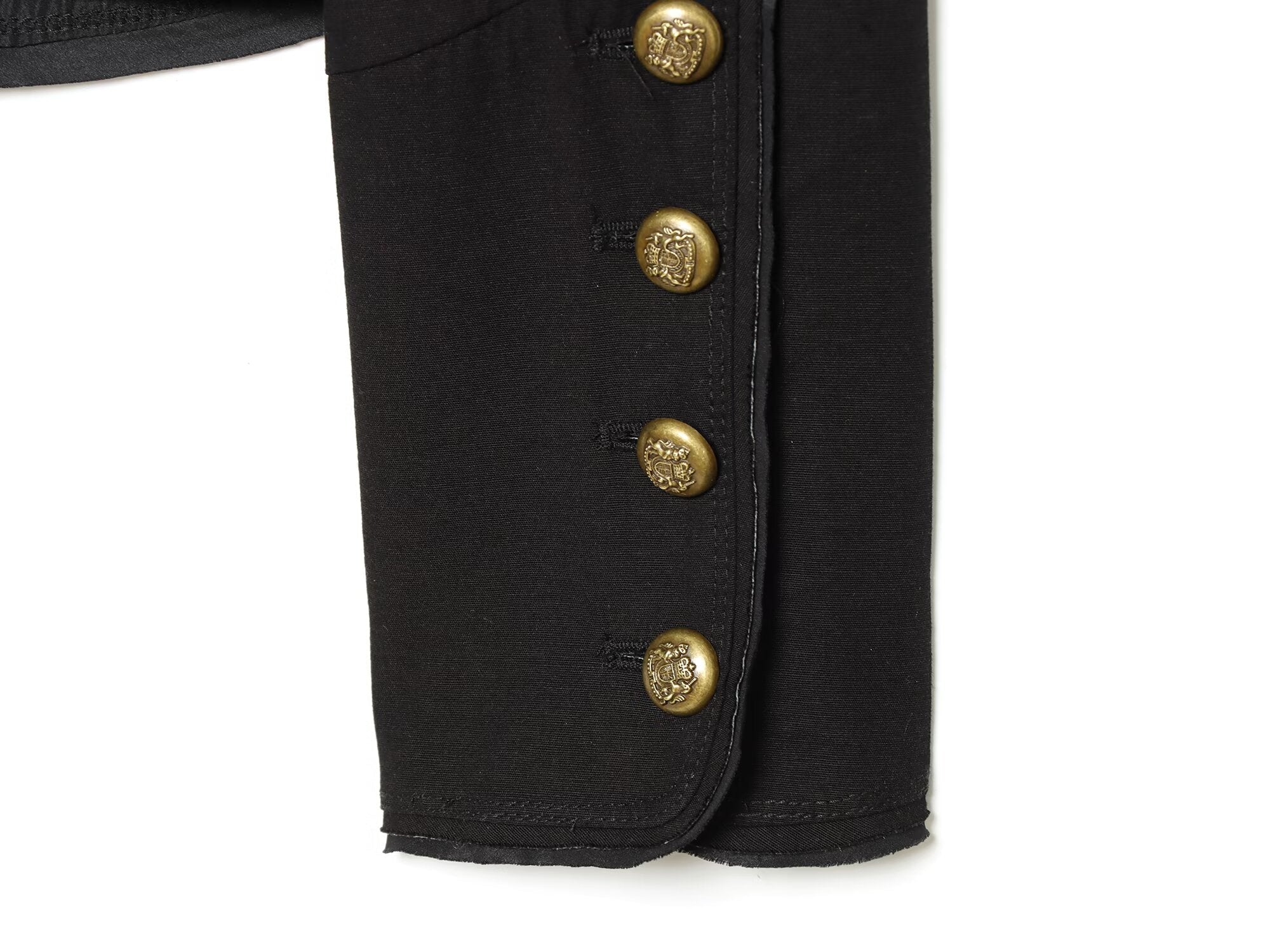 Women's rope knot decorative stand collar jacket