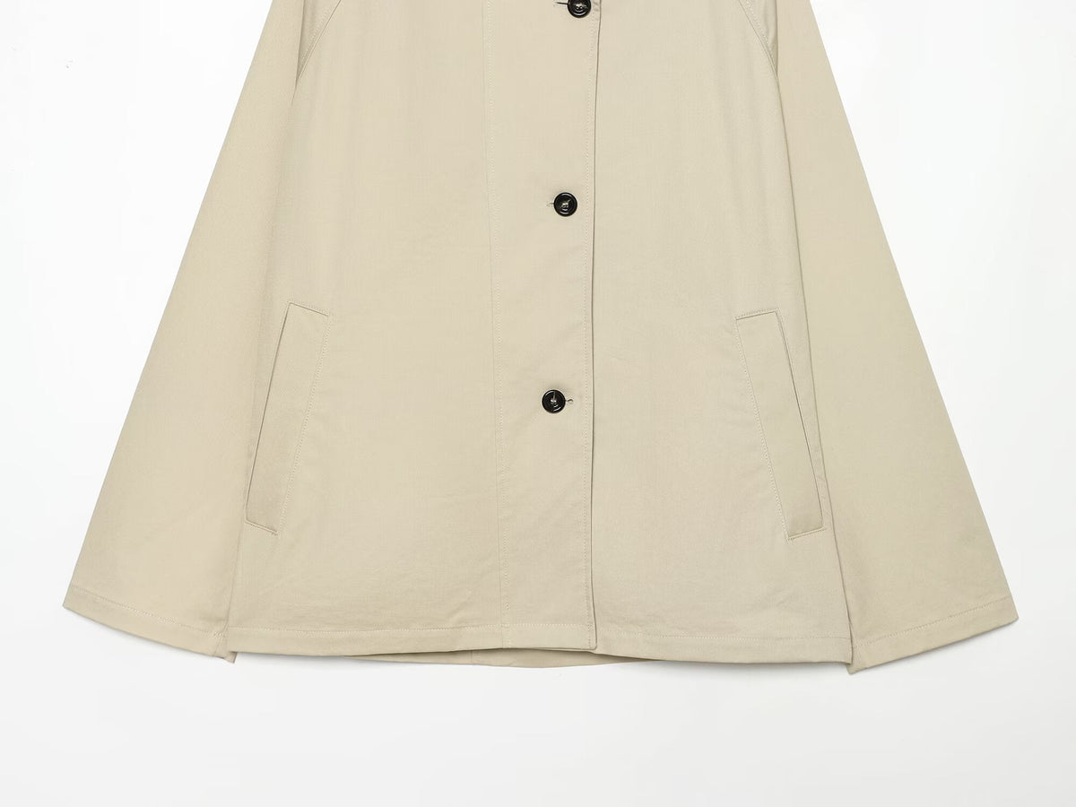 Women's loose Lapel cloak style jacket Coat