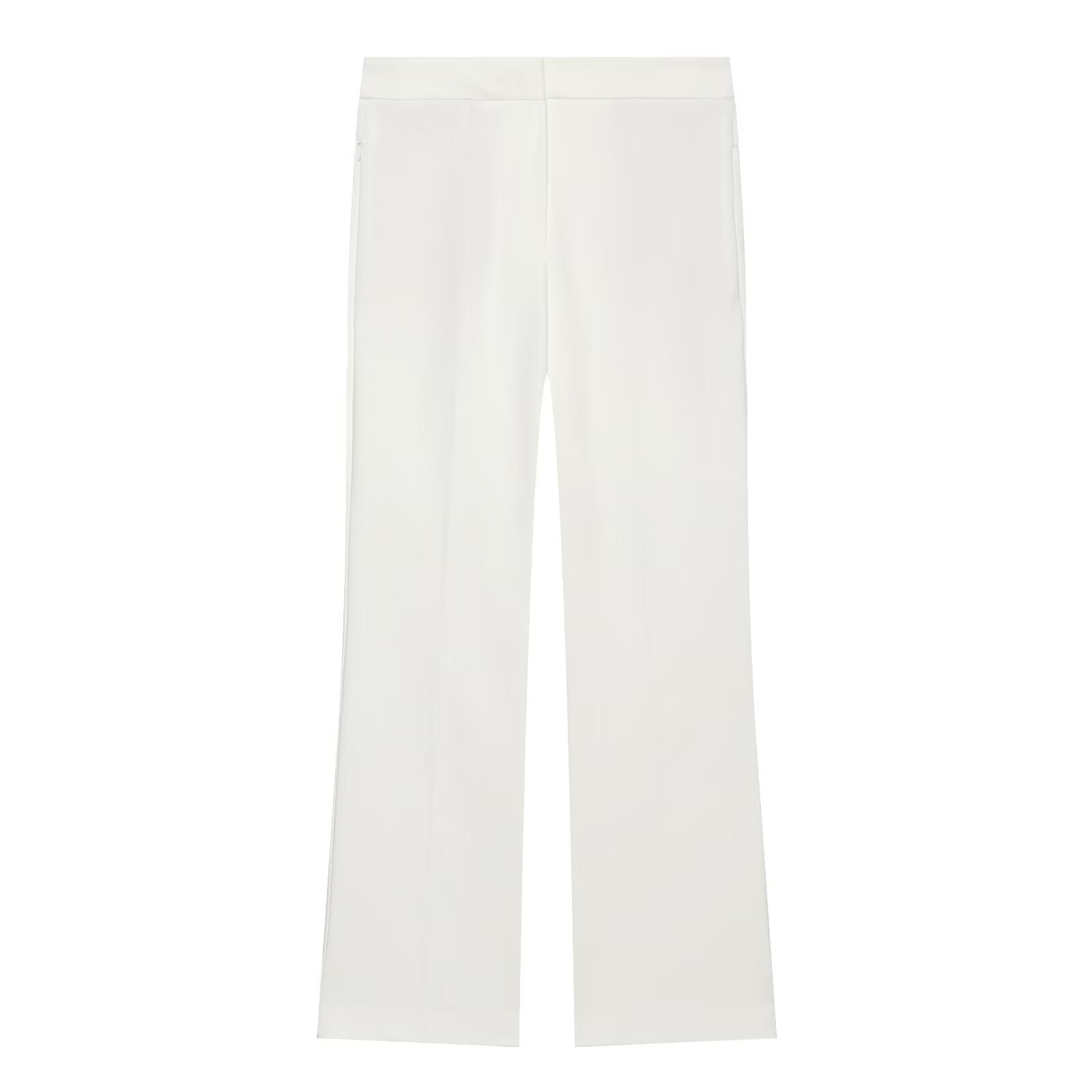 suit Women's 2 pieces pleated decorative slim vest+mini flared pants