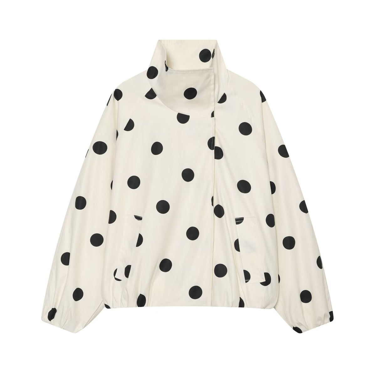 Women's polka dot pilot jacket Coat