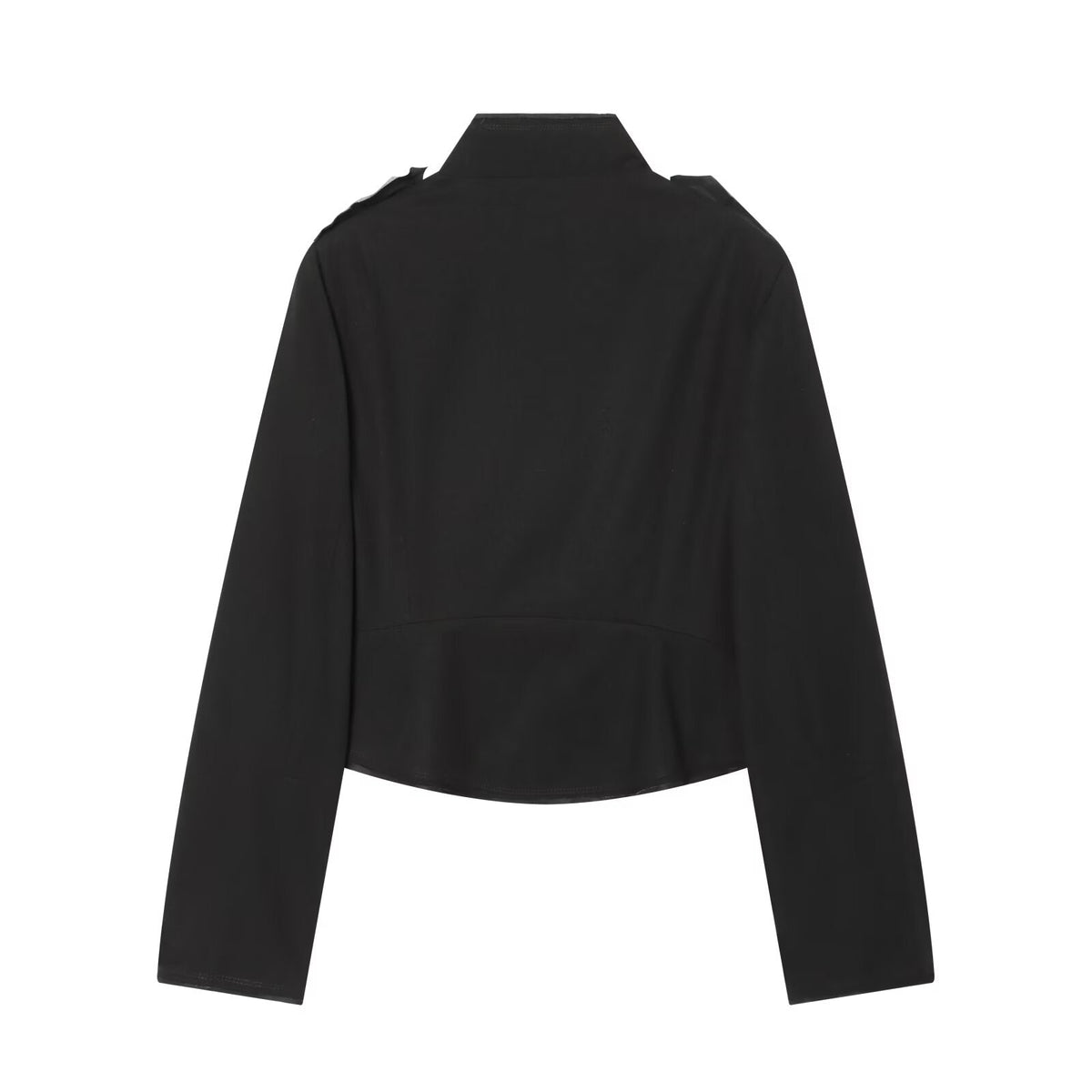 Women's rope knot decorative stand collar jacket