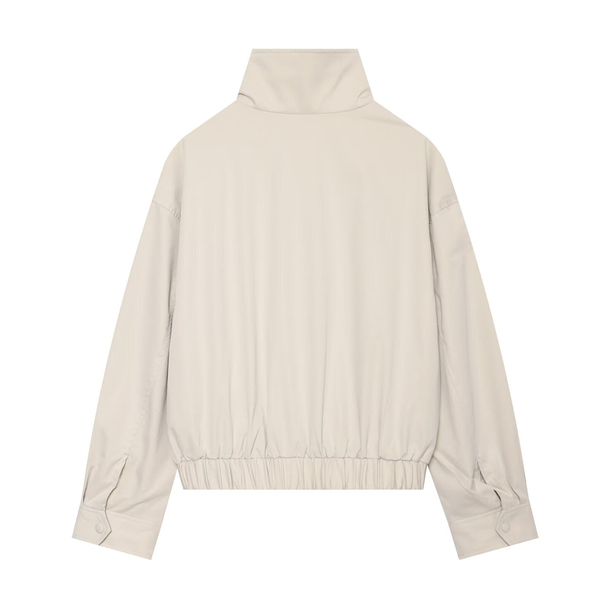 Women's With Belt loose stand collar jacket