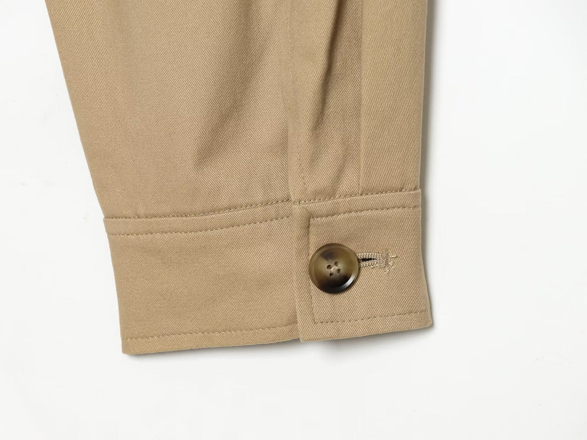 Women's Lapel zipper short Coat